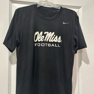 Nike Black Ole Miss Football Men's Dri-Fit Tee